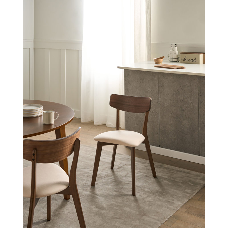 46cm H Fabric Upholstered Low Back Side Chair, White