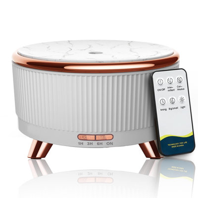500ml Aromatherapy Diffuser & Humidifier with Remote Control, 7 LED Colors, 6 Mist Settings & Waterless Auto Off, Ideal for Large Rooms, Home & Office