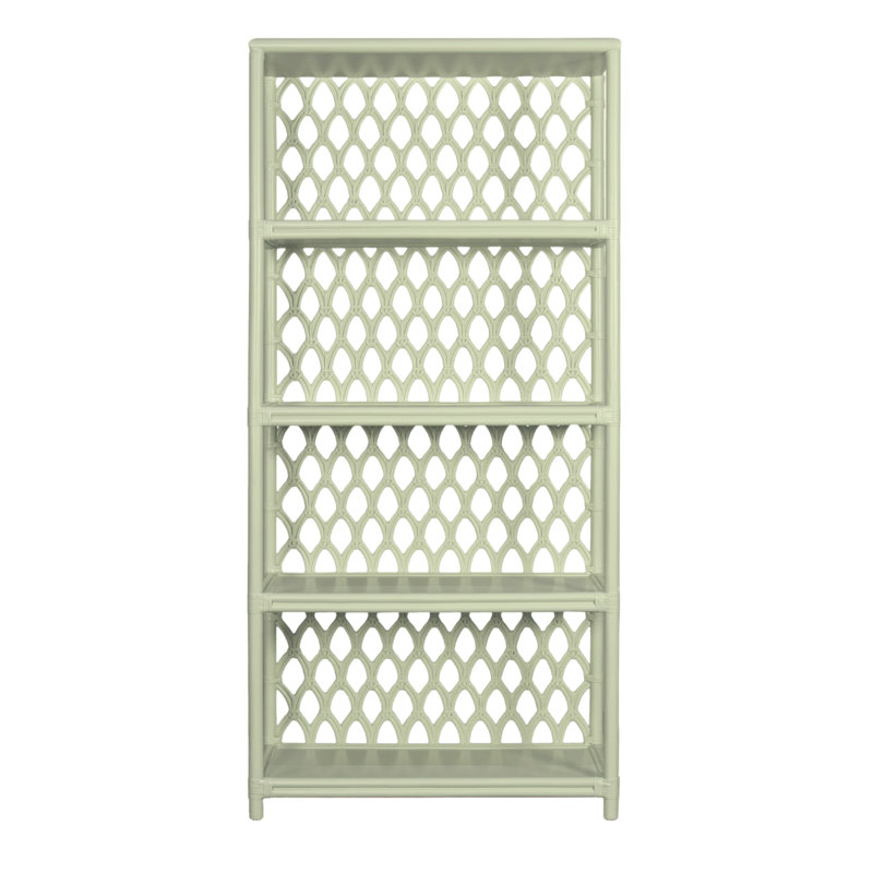 Casablanca 75.5" H x 35.5" W Standard Bookcase, Celery Green