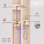Robinet de douche circulaire avec valve brute-116826299
