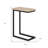 24" White Metal End Table