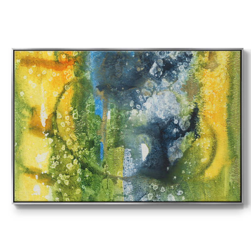 Aquatic Energy III, reproduction d'art sur toile, H 25 po x l 37 po x P 2 po, Argent