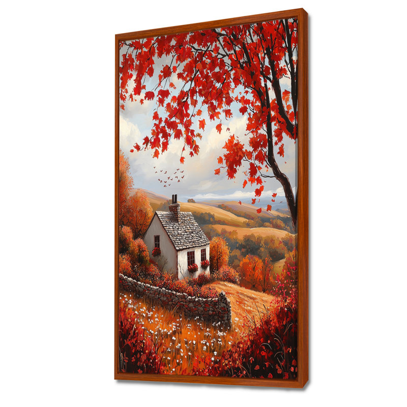 Duncann - art mural paysages, H 60 po x l 28 po, Brun, Impression encadrée flottante