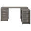 Bureau en L gris à 3 tiroirs Tona-1820805063