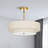 Maskell 4-Light Fabric Semi Flush Mount Ceiling Light Chandelier-1559700115