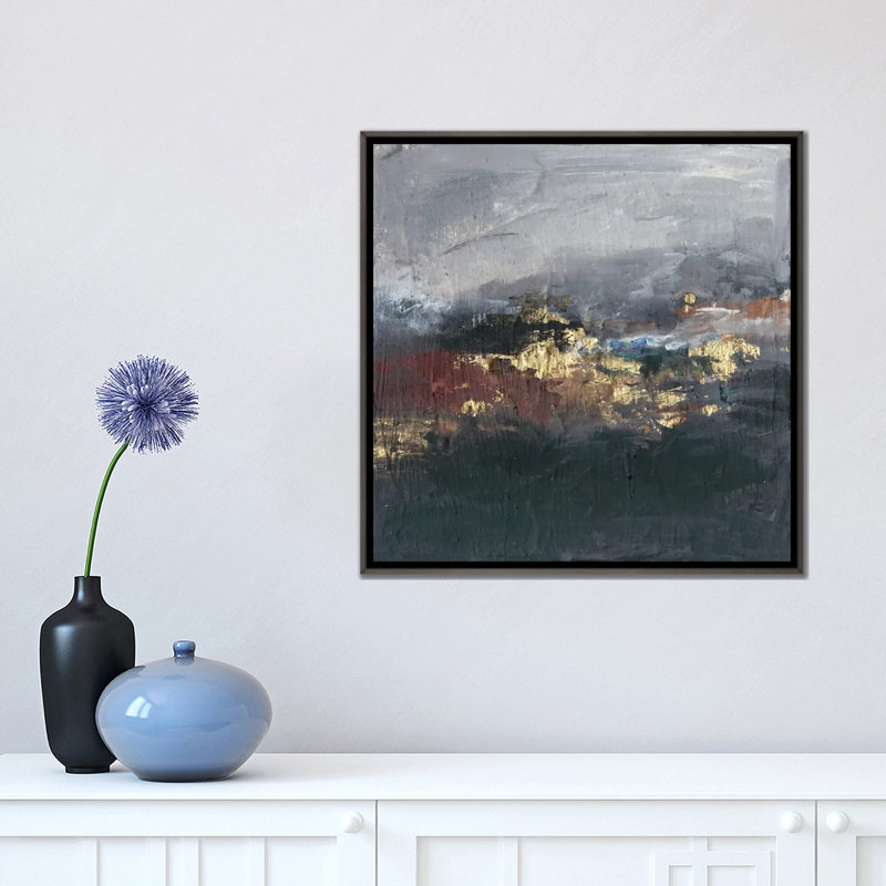 «Mountains in the Mist II» par Joyce Combs - reproduction d'art, H 18 po x l 18 po x 1,5 po