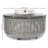 6.34Qt Electric Vegetable Drye Round Salad Spinner Fruit Vegetable Washer Dryer