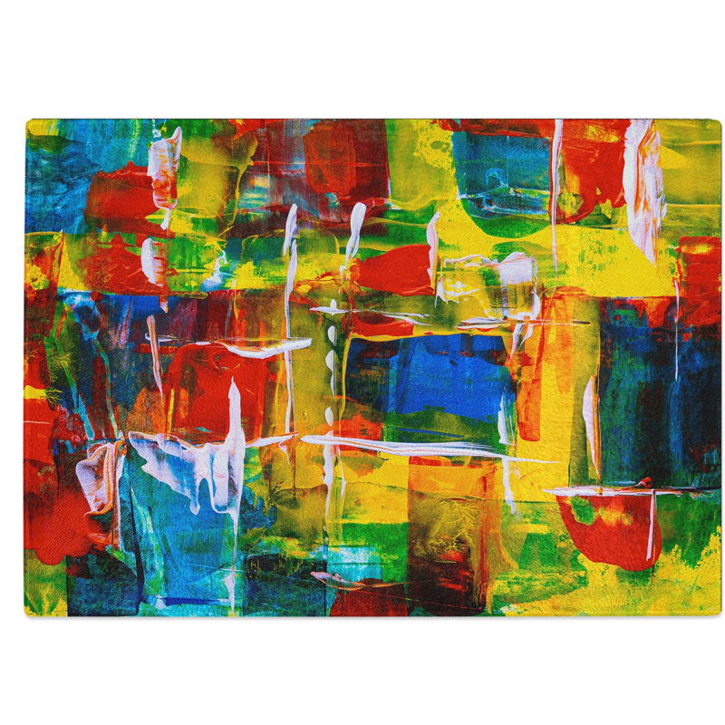 Tempered Glass Art Painting Vol.258 Chopping Board, 28.5 cm W x 20 cm L