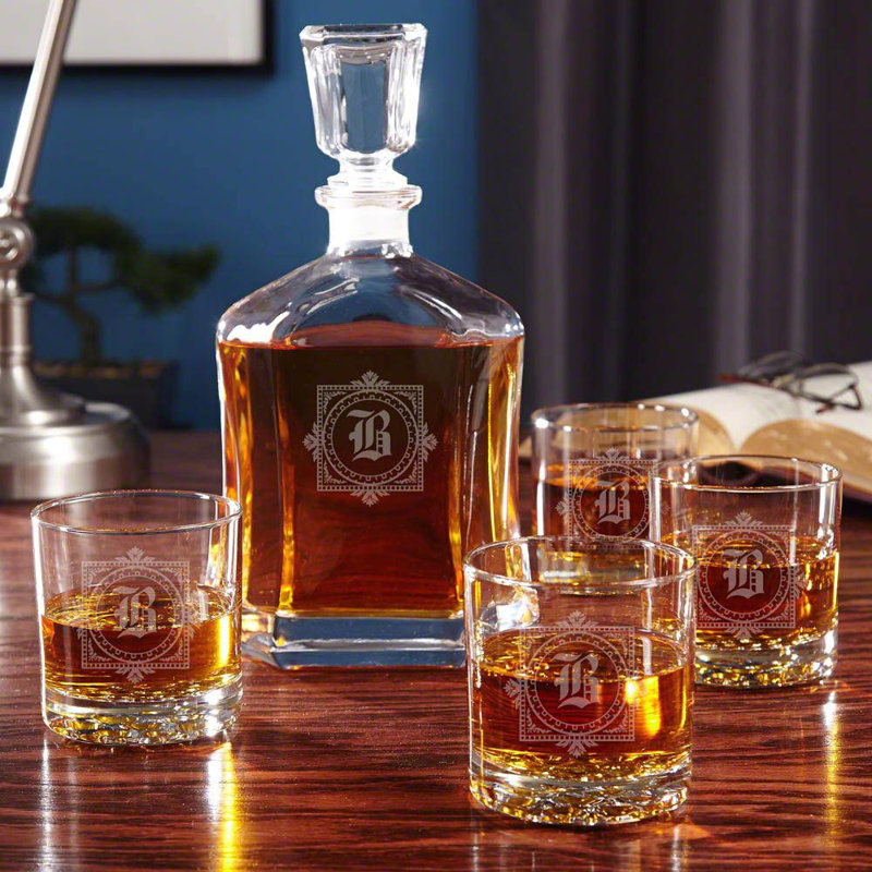 Ensemble de carafe à whisky 5 pièces Baumann, Oui