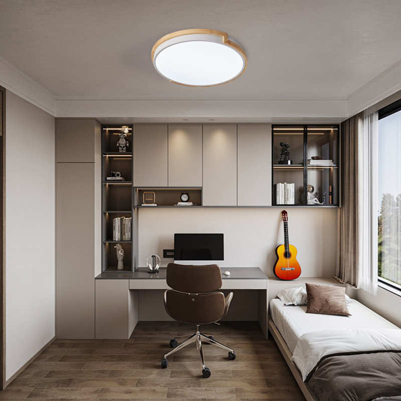 Elburr LED Flush Mount, 6500K, Silver
