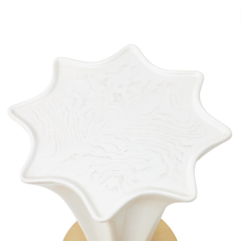 La Terrazza Chairside Table - Silver Mist, Cream