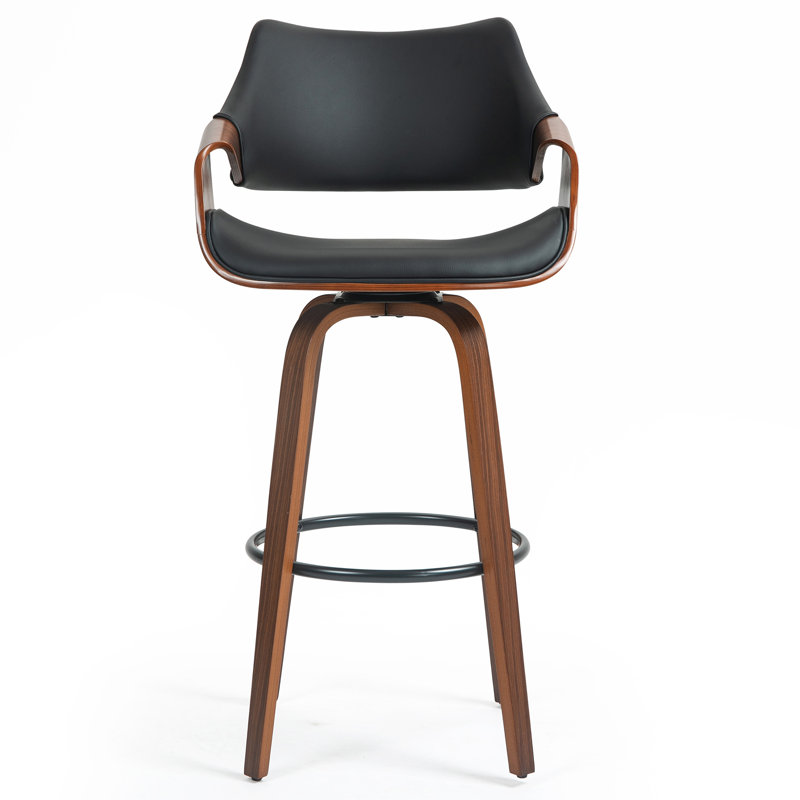Lyllian Swivel Upholstered Counter Stool, Bar Stool (29” Seat Height)