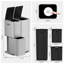 I2 Steel Multi-Compartment Rubbish & Recycling Bin - 60L-126466765