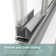 50" - 54" W x 70" H Double Sliding Semi-Frameless Shower Door with 1/4" (6mm) Clear Tempered Glass