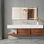 Armoires à pharmacie à DEL avec rangement, salle de bain moderne en aluminium 72 x 36