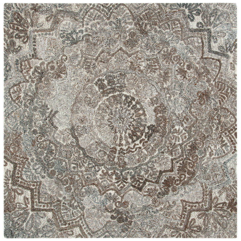 Tapis oriental performance touffeté à la main Marquee, Carré 4 pi