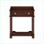 Table de chevet rétro en noyer avec tiroir & amp; Tablette ouverte pour chambre à coucher-883960300