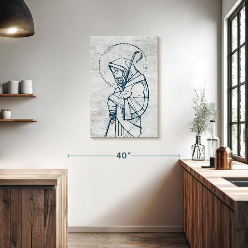 Adella Jesus The Good Shepherd, 36" H x 24" W