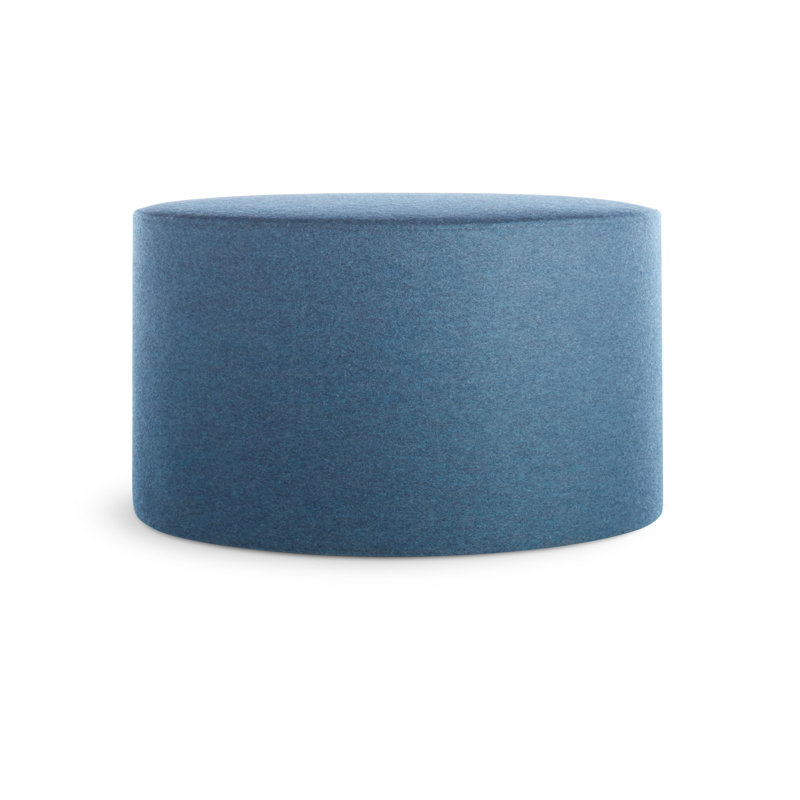 Bumper Round Ottoman, Vesper Marine Blue