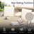 Outdoor Dining Chairs Of 2 Weather Cream Color Metal Frame Stackable Breathable For Garden Patio Porch 22.1"L X 25.2"W 36"H In Quick - Drying Poolsides-24932152-24932165