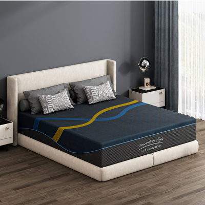 Gel Memory Foam Mattress With Removable Cover, Medium Firm Breathable Mattress In A Box, Pressure Relief, No Fibreglass