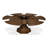 Giselle Extendable Oak Round Solid Wood Top with Solid Wood Base Dining Table-108207496