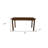 60" Raw Umber Solid Wood Dining Table