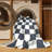 Machine Washable Checkered White Area Rug-867092607