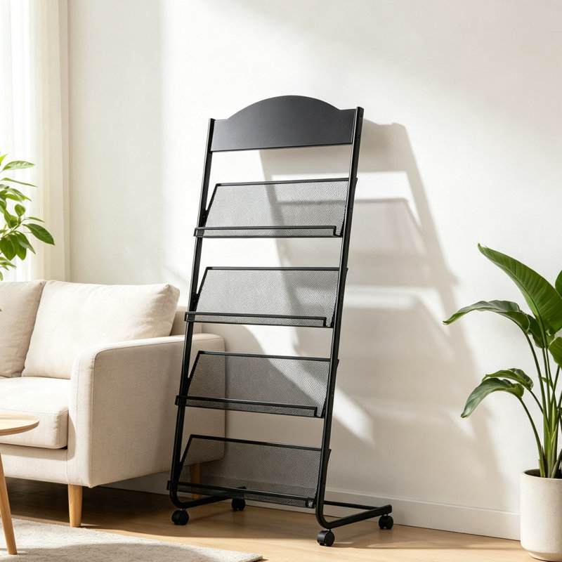 147cm H x 63cm W Iron Bookcase