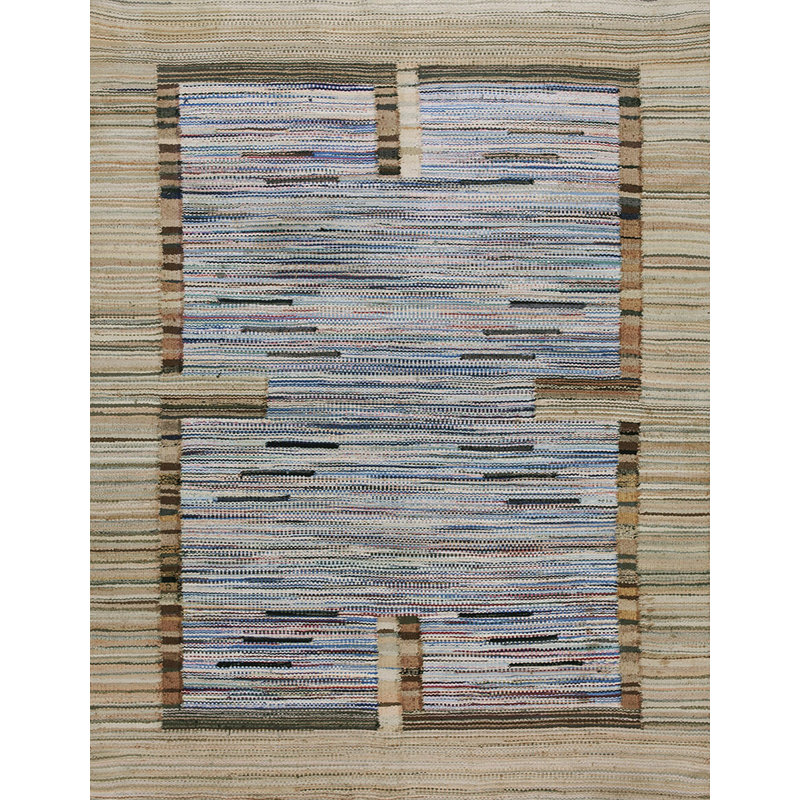 Antique Native American Flat Weave Rag Rug