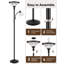 Lampe sur pied de 71 po de hauteur pour salon, lampe sur pied avec lampe de lecture pour bureau de chambre à coucher, ampoule incluse