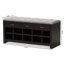 Polyester Blend Upholstered Storage Bench