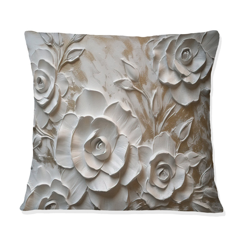Coussin décoratif, H 16 po x l 16 po, Carré