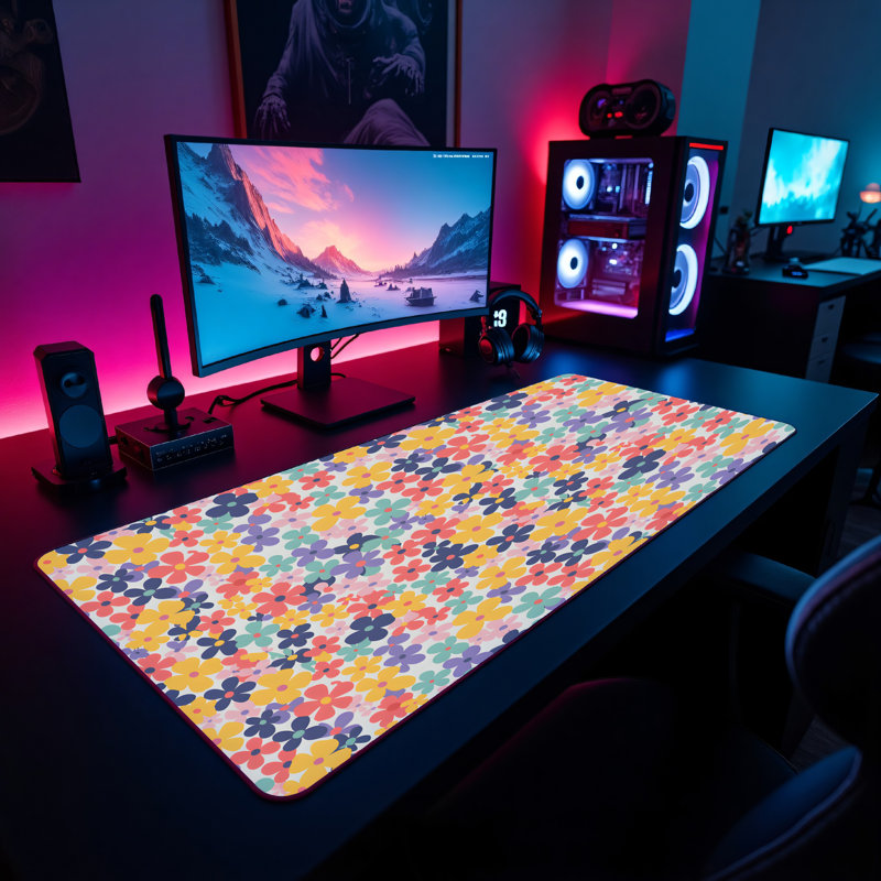 Polyester Desk Pad, 14.4x12.1