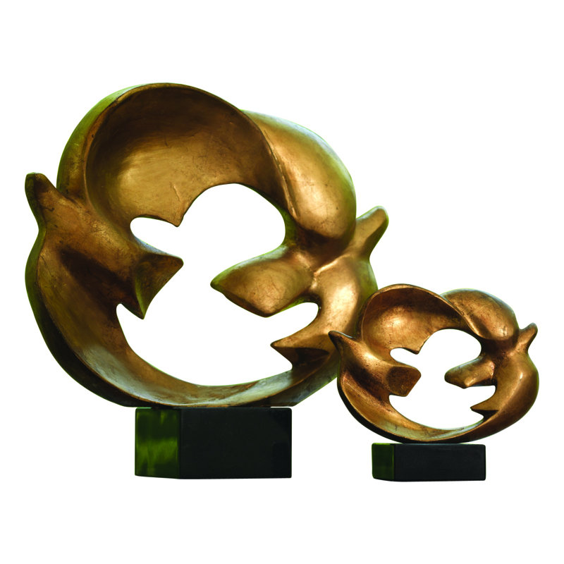 Doves of Peace Sculpture-Sm, 7.5" H x 8" W x 3.25" D