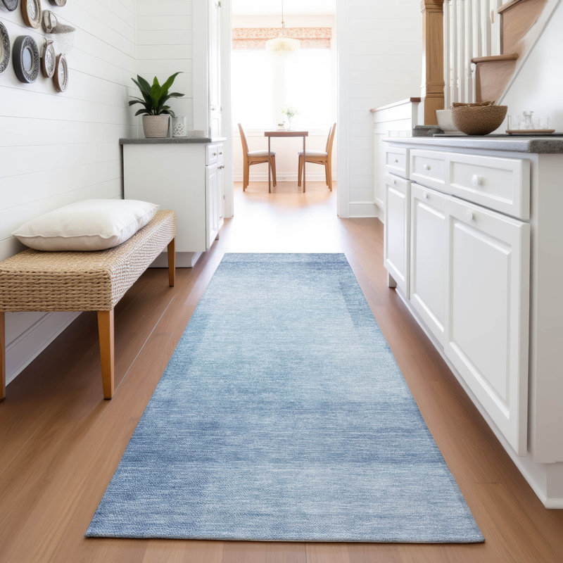 Premium Machine Washable Alijah AMF1243 Geometric Rug, Runner 2'3" x 7'6"