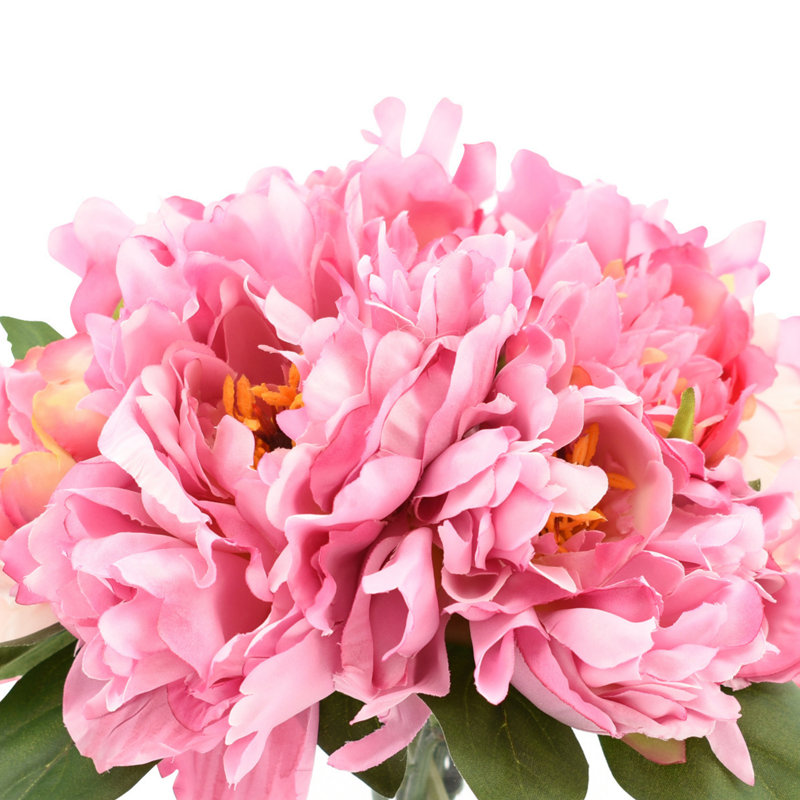 Arrangement floral pivoines Tania dans un vase décoratif