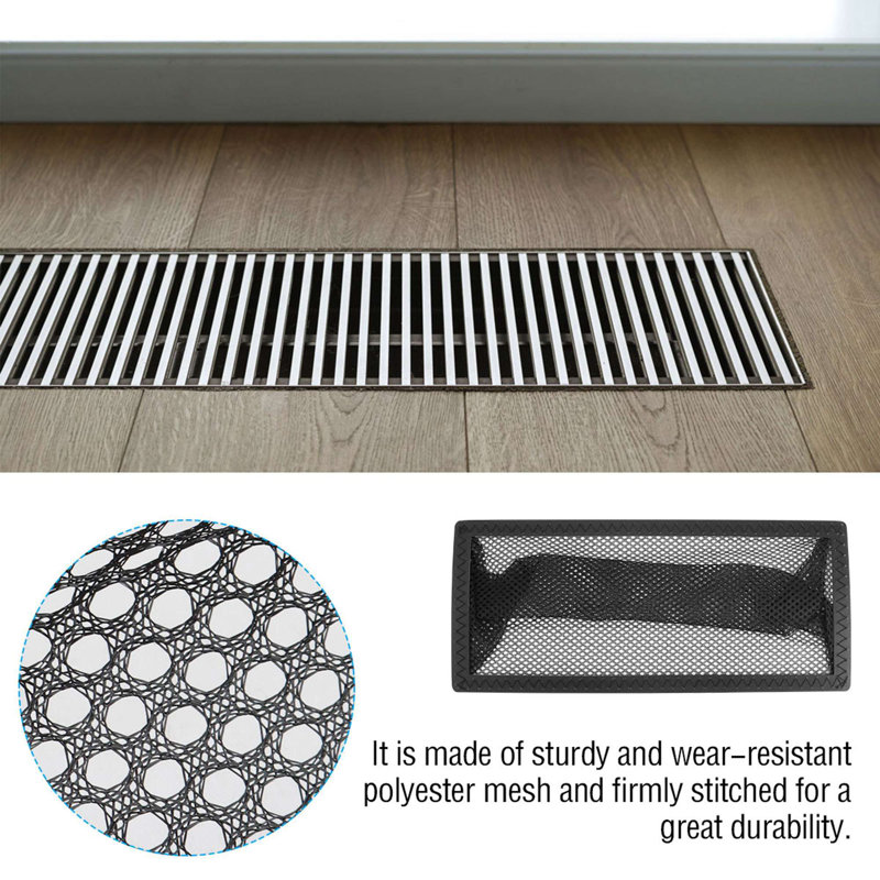 3Pcs Floor Register Cover Trap Floor Vent Screen Mesh Filters for Home Air Vent, 4 Inch, 0.1" H x 10" W x 4" D