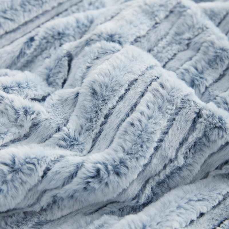 Coma Inducer Softer Than Soft Faux Fur Oversized Comforter Set, Queen Comforter + 2 Standard Shams