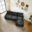 Canapé modulaire profond 99 po en forme de L modulaire Chenille-1580927066