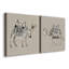 Exotic Camel I - ensemble de 2 reproductions sur toiles tendues-2134179360