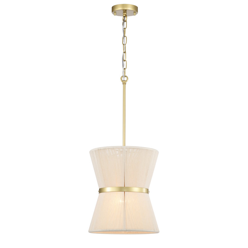 Luminaire suspendu tambour unique à 1 lumière Ferit