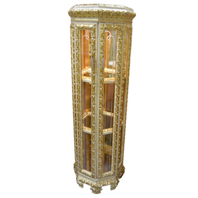 Infinity Solid Wood Lighted China Cabinet
