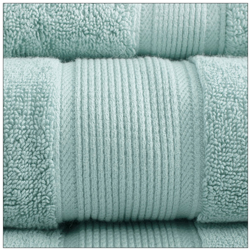 Ensemble de 8 valises pour chambre d'amis 100% coton, Écume de mer