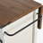Farmhouse Kitchen Island with Power Outlet, Sliding Barn Doors, and Drop Leaf for Versatile Storage and Functionality-1551134716
