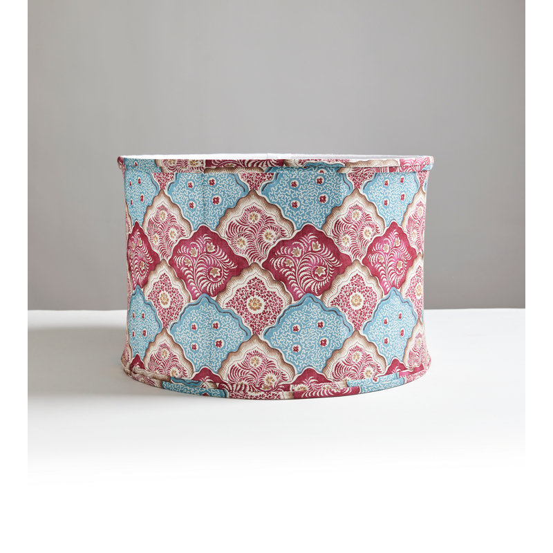 Akira Drum Lamp Shade, Peacock Rose