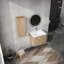 Meuble-lavabo mural 24 po avec lavabo et armoire latérale, portes à fermeture en douceur 24 po, armoire combinée 00112IMO-00624IMO (KD-Packing)-123984359