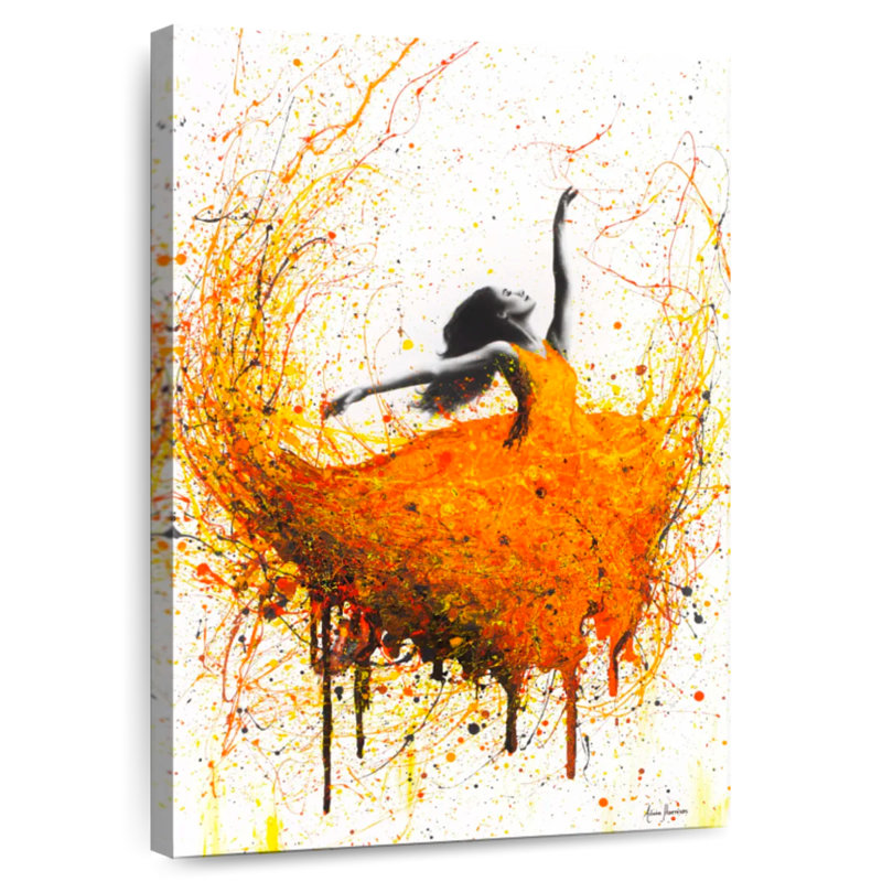 Enn Tangelo Fire Dance, 48" H x 32" W
