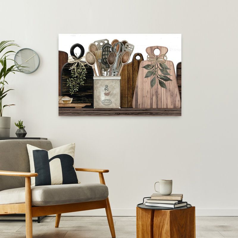 Planches à découper II, art contemporain rustique, H 24 po x l 36 po