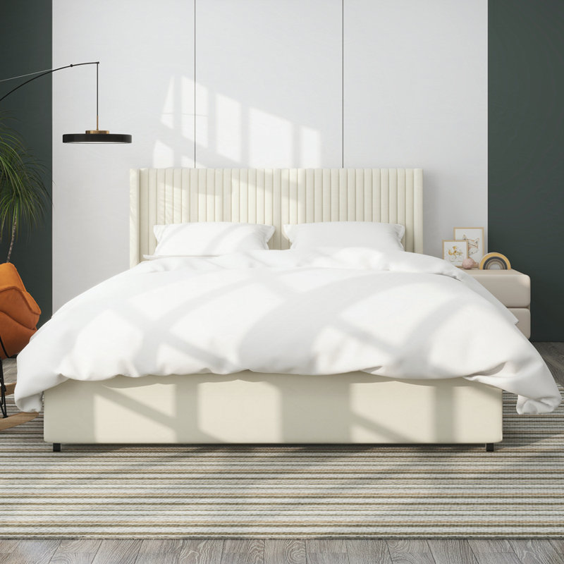 Storage Bed, Queen, 2, Ivory 2